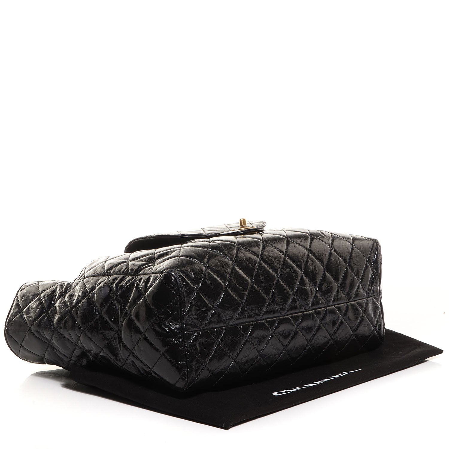Chanel Glazed Calfskin Bubble CC Tote Black 4 of 7