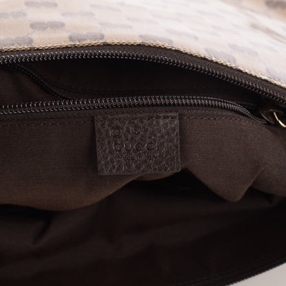 Gucci Crystal Monogram Medium Flat Messenger Bag Dark Brown 5 of 8