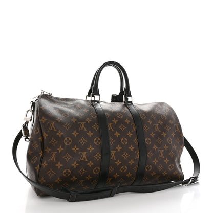 Louis Vuitton Monogram Macassar Keepall Bandouliere 45 2 of 11