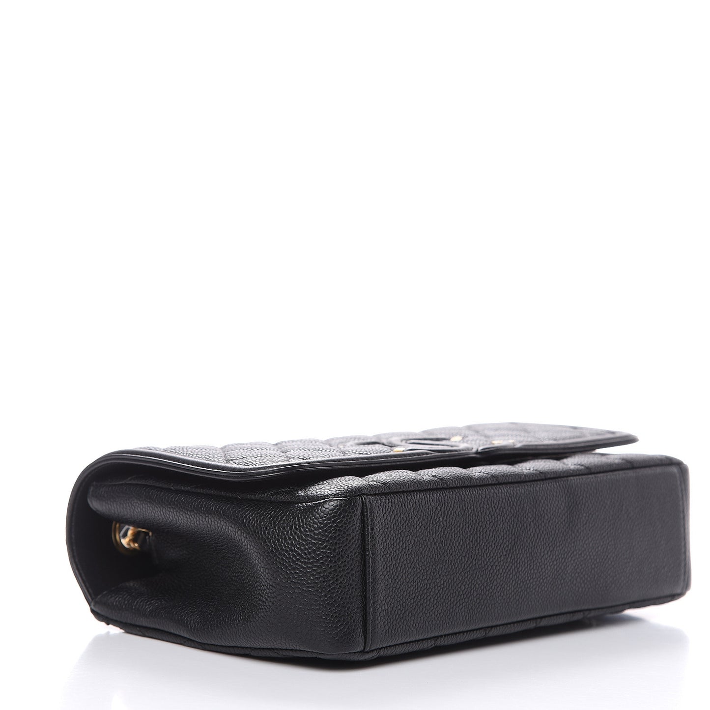 Caviar Quilted Medium CC Filigree Flap Black