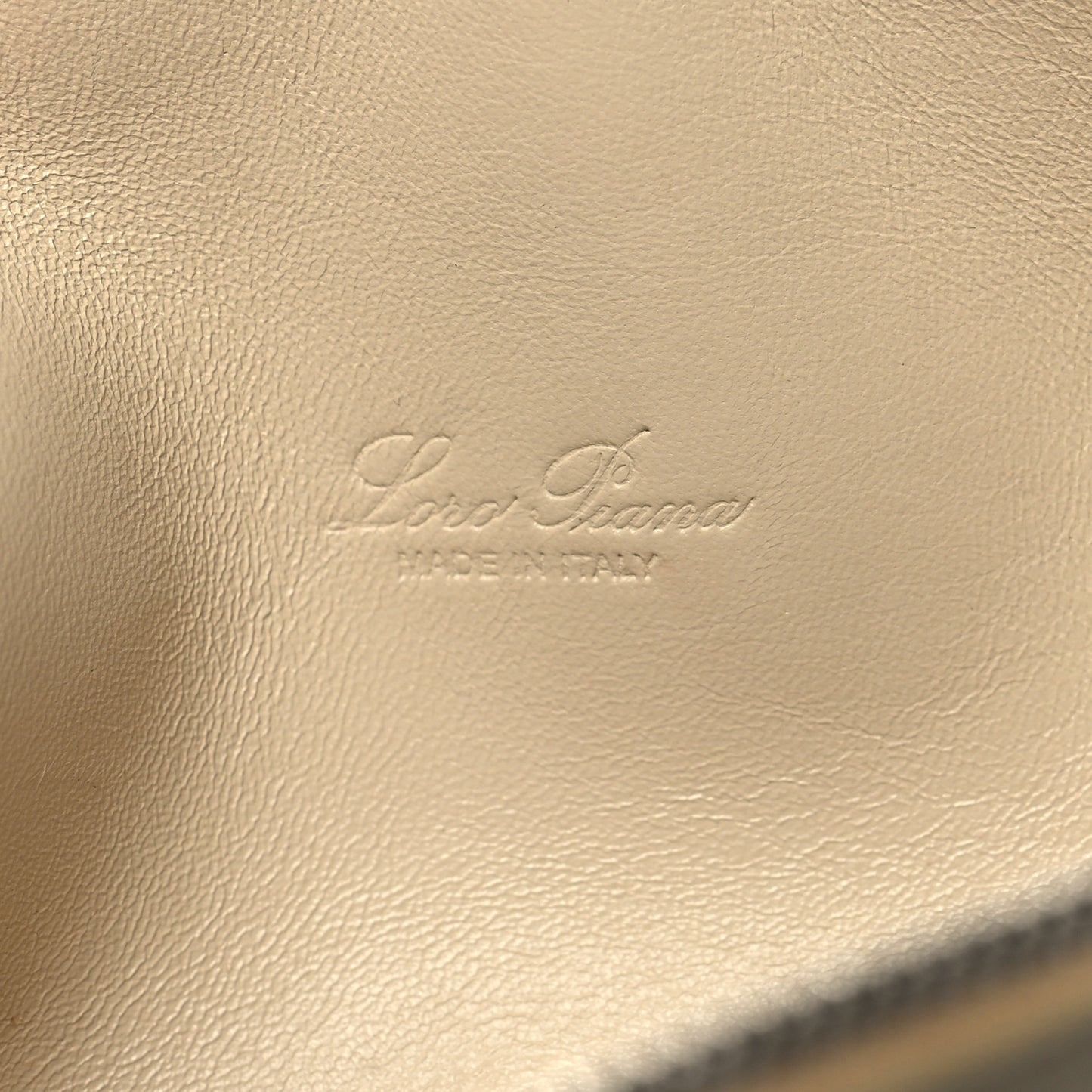 Grained Calfskin L19 Extra Pocket Pouch Whisper White