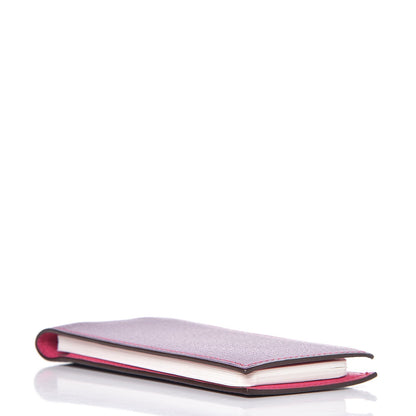 Hermes Chevre Mysore Bi Color Notepad Violet Rose Tyrien 4 of 8