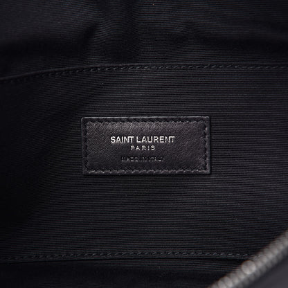 Saint Laurent Lambskin Glitter Belt Bag Metallic Black 6 of 10