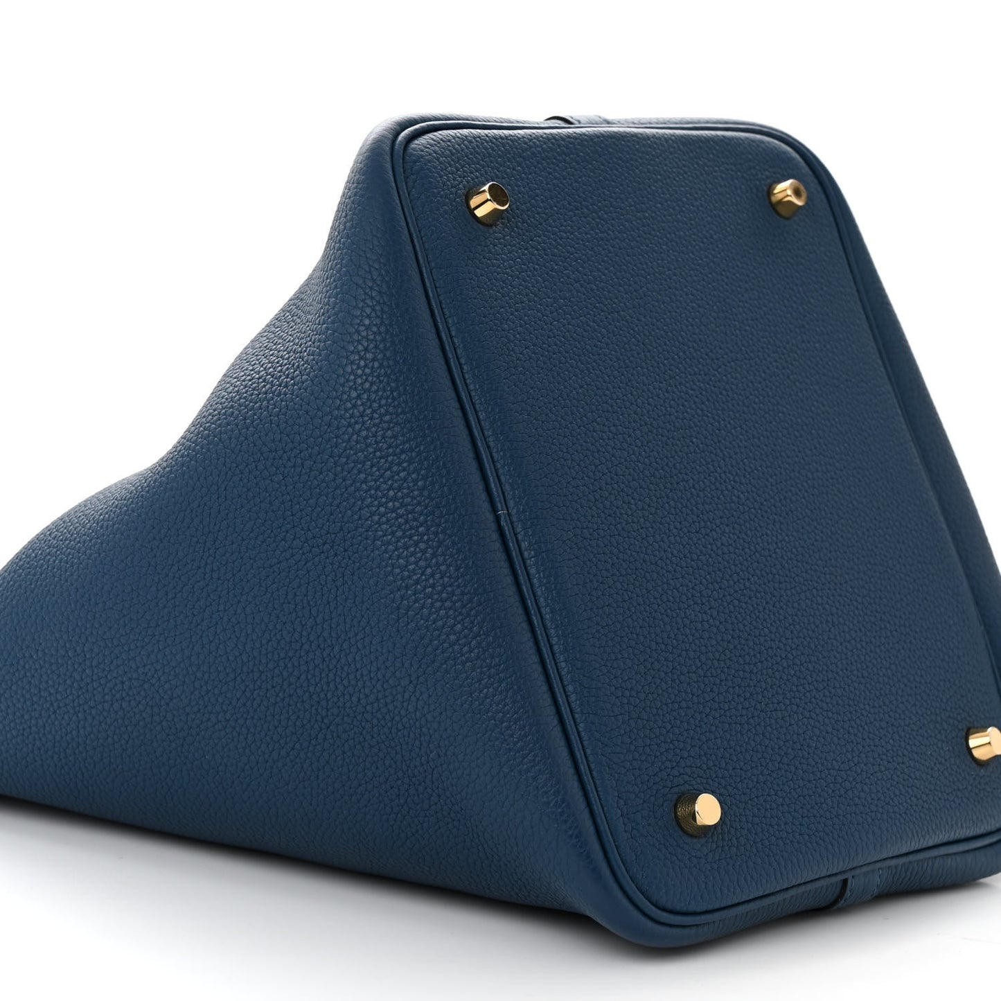 Taurillon Clemence Picotin Lock 22 MM Deep Bleu