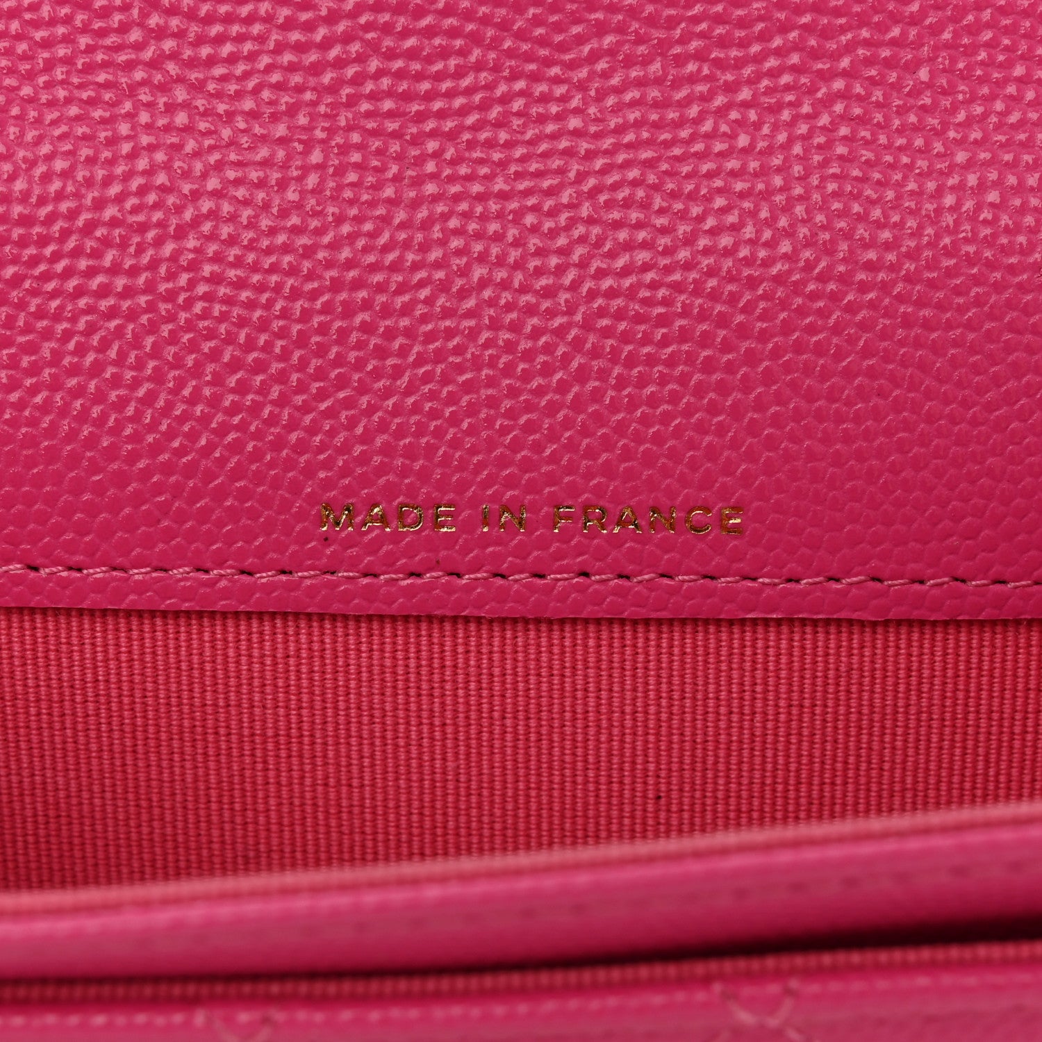 Chanel Caviar Quilted Flap Card Holder Wallet Dark Pink 7 of 11