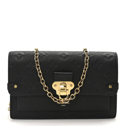 Louis Vuitton Empreinte Vavin Chain Wallet Black 1 of 10