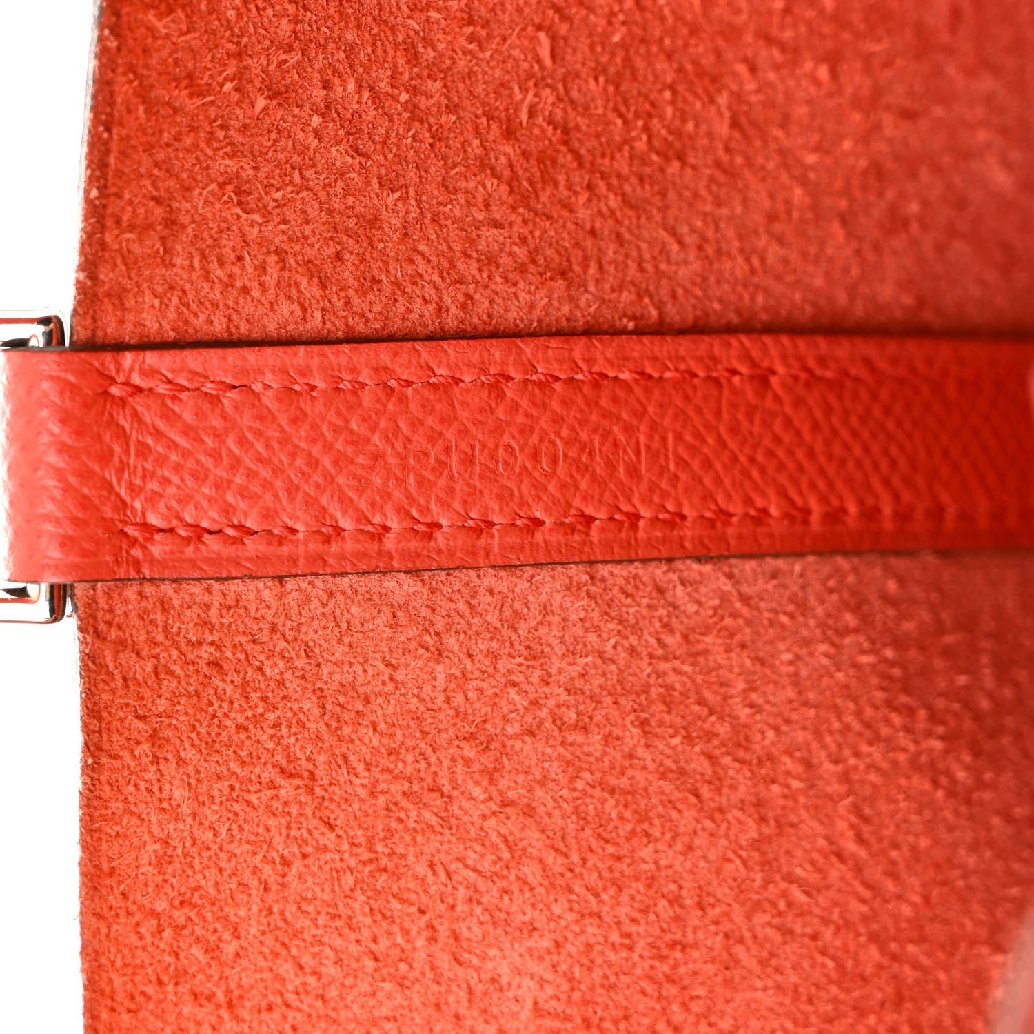 Hermes Epsom Tressage De Cuir Picotin Lock 18 PM Capucine Celeste Rouge H 7 of 16