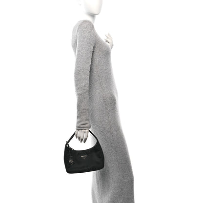 Prada Tessuto Nylon Mini Re-Edition 2000 Bag Black 2 of 9