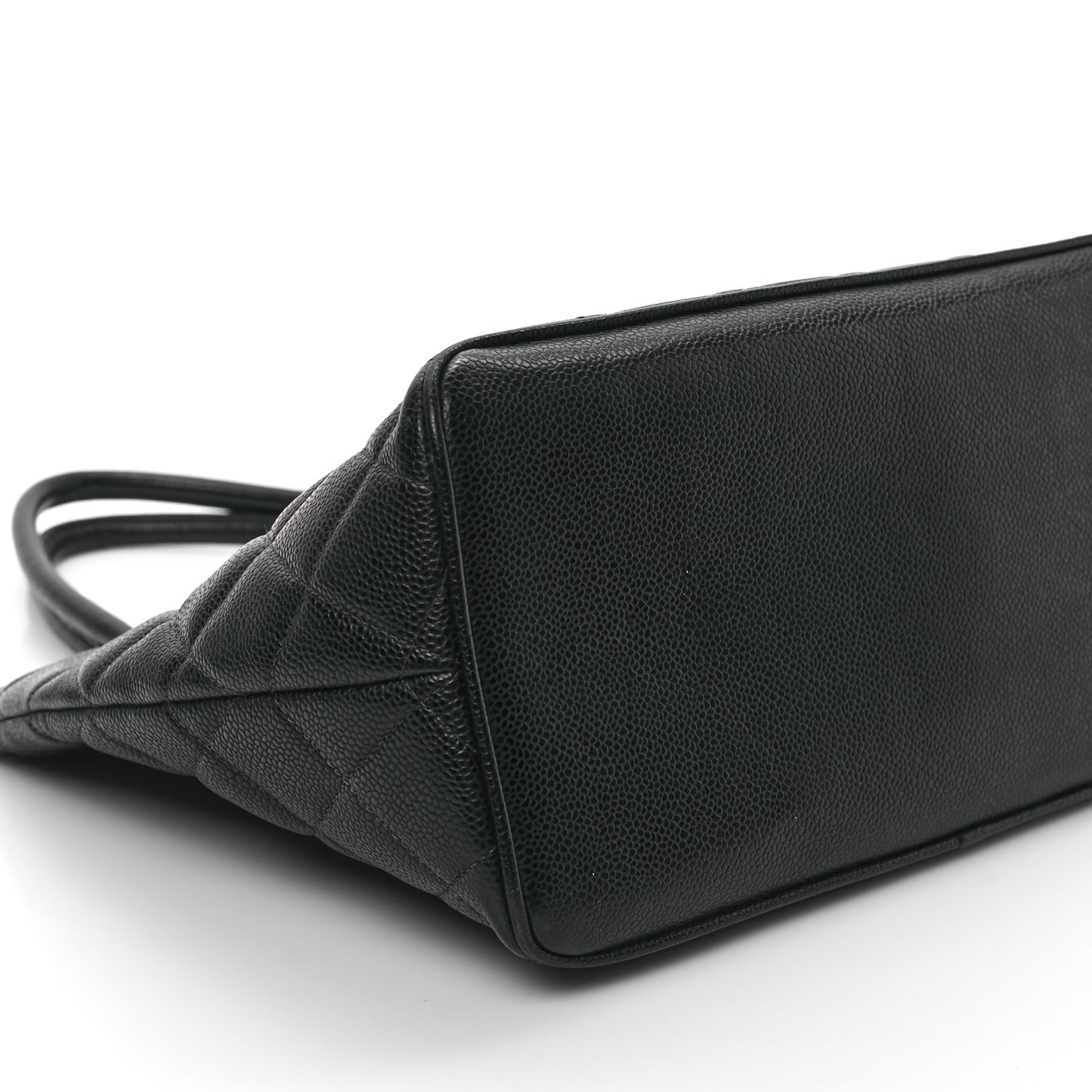 Caviar Quilted Medallion Tote Black