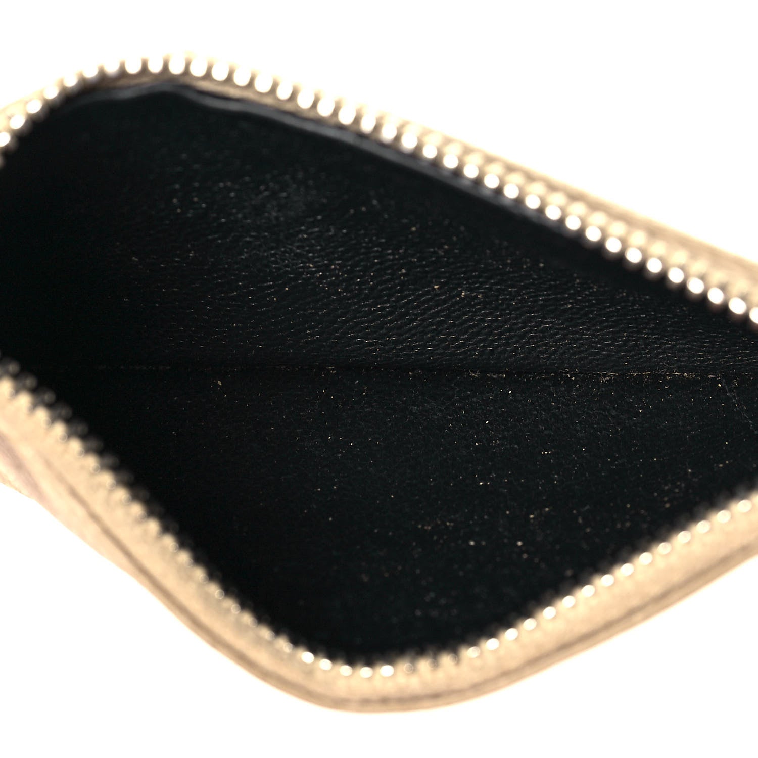 Saint Laurent Grained Calfskin 5 Fragments Zip Pouch Card Holder Nude 9 of 11