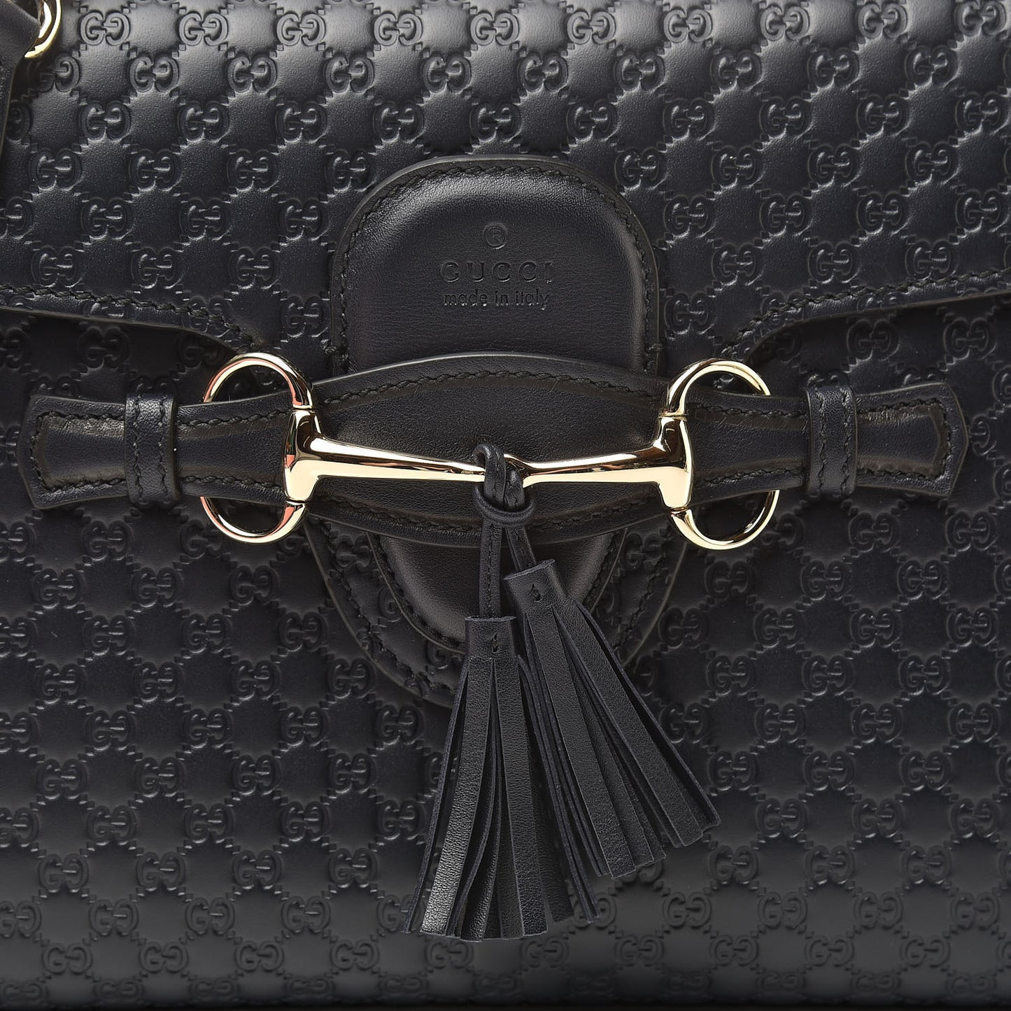 Soft Microguccissima Medium Emily Chain Shoulder Bag Blue