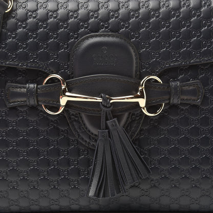 Gucci Soft Microguccissima Medium Emily Chain Shoulder Bag Blue 8 of 14