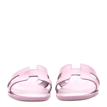 Hermes Box Calfskin Oran Sandals 39 Bruyère 3 of 9