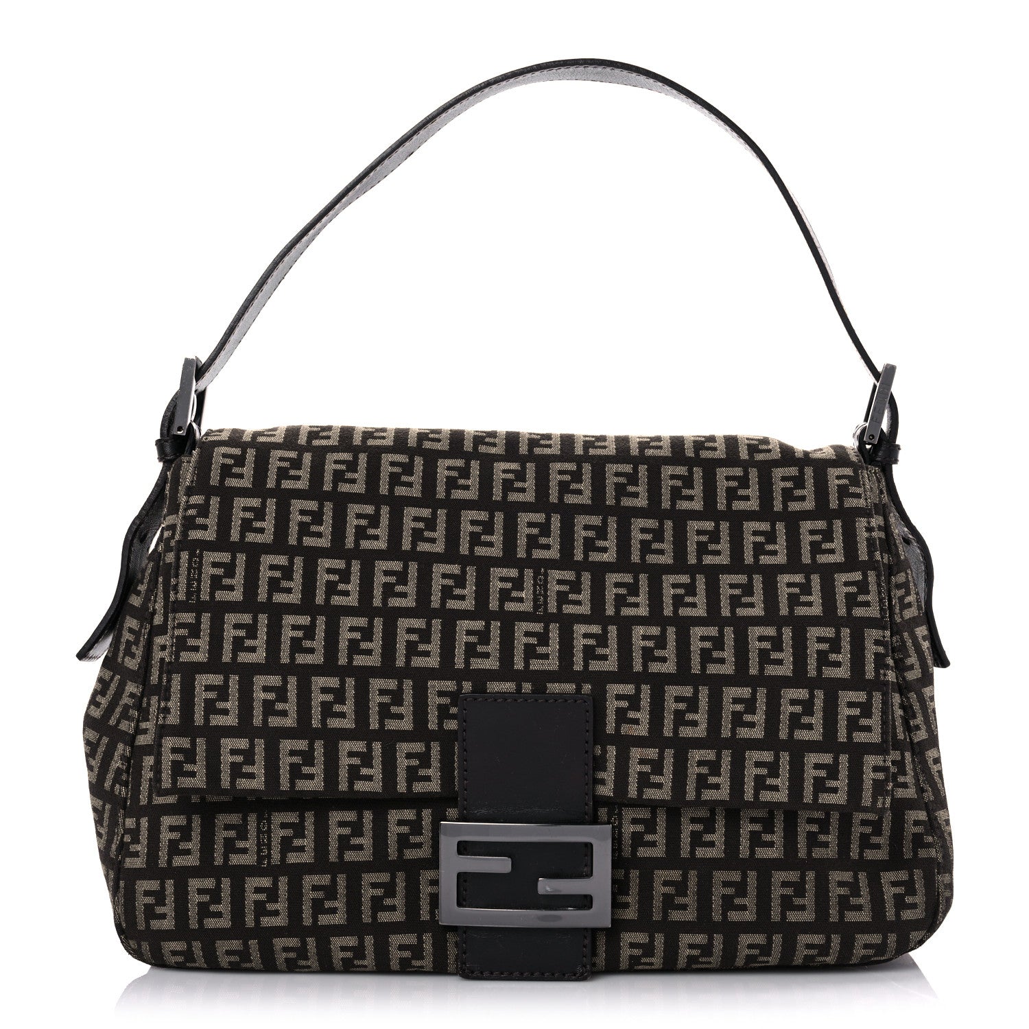 Fendi Zucchino Vitello Mama Baguette Testa di Moro Beige 1 of 17