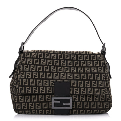 Fendi Zucchino Vitello Mama Baguette Testa di Moro Beige 1 of 17