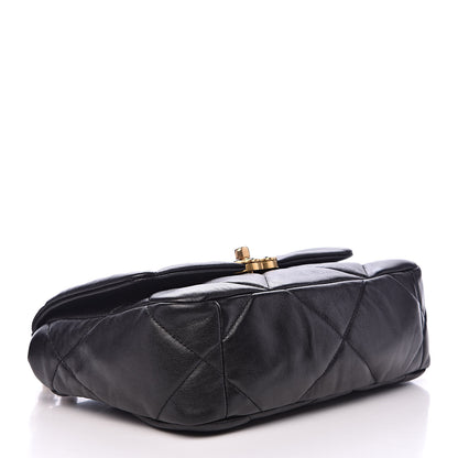 Chanel Goatskin Quilted Medium 19 Flap Black 4 of 12