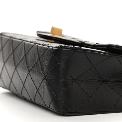 Chanel Aged Calfskin Quilted 2.55 Reissue Mini Flap Black 10 of 11