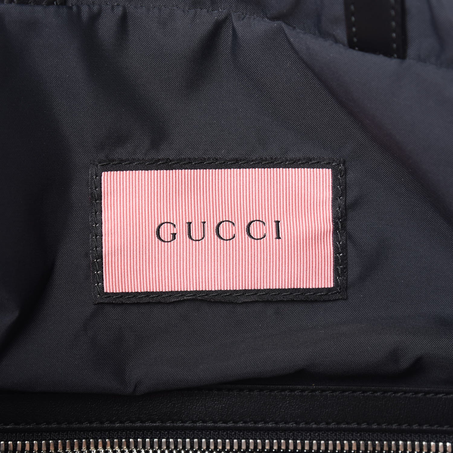 Gucci Calfskin Small GucciGhost Drawstring Backpack Black 7 of 10