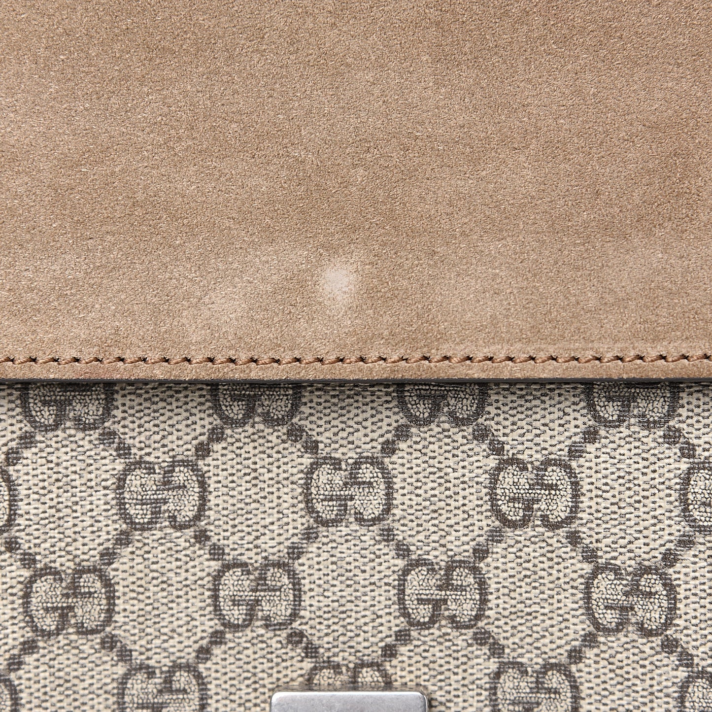 GG Supreme Monogram Small Dionysus Shoulder Bag Taupe