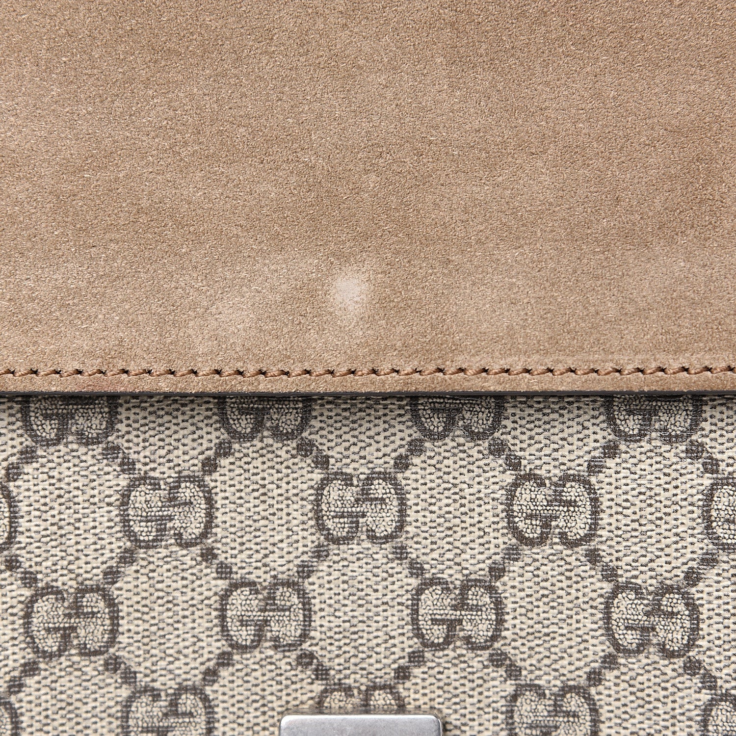 Gucci GG Supreme Monogram Small Dionysus Shoulder Bag Taupe 10 of 11
