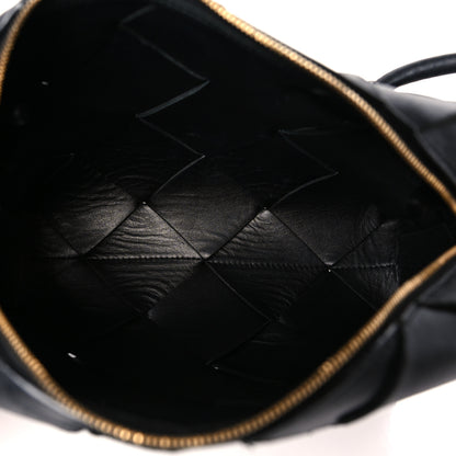 Bottega Veneta Lambskin Maxi Intrecciato Small Cassette Camera Bag Black 5 of 8