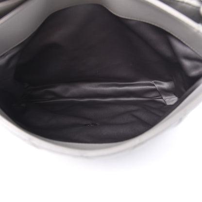 Chanel Lambskin Quilted 3 Flap Bag Grey 7 of 14