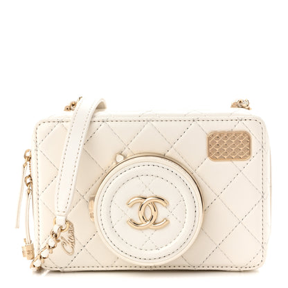 Chanel Lambskin Quilted Coco Click Bag White 1 of 10
