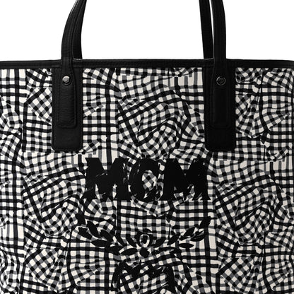 MCM Visetos Medium Liz Reversible Shopper Tote Black 10 of 15
