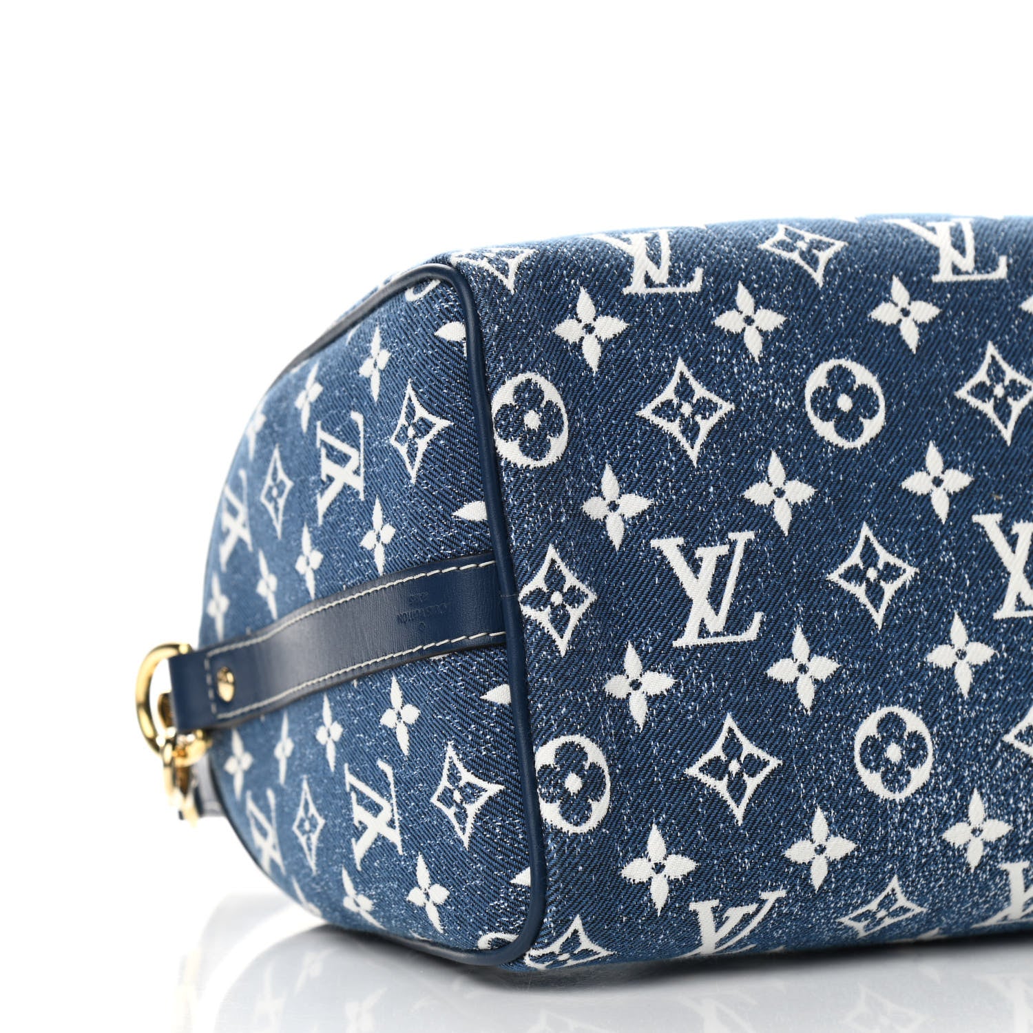 Louis Vuitton Monogram Jacquard Denim Speedy Bandouliere 25 Bleu 8 of 10
