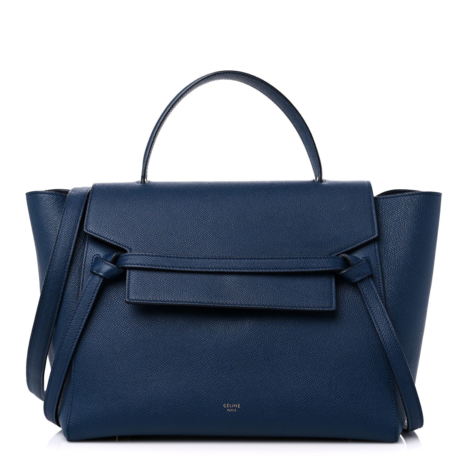 Celine Grained Calfskin Mini Belt Bag Deepsea 1 of 11