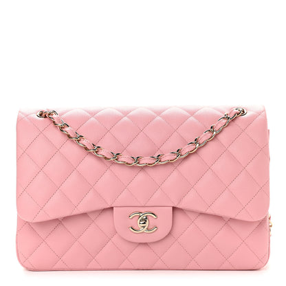 Chanel Caviar Quilted Jumbo Double Flap Pink 1 of 10