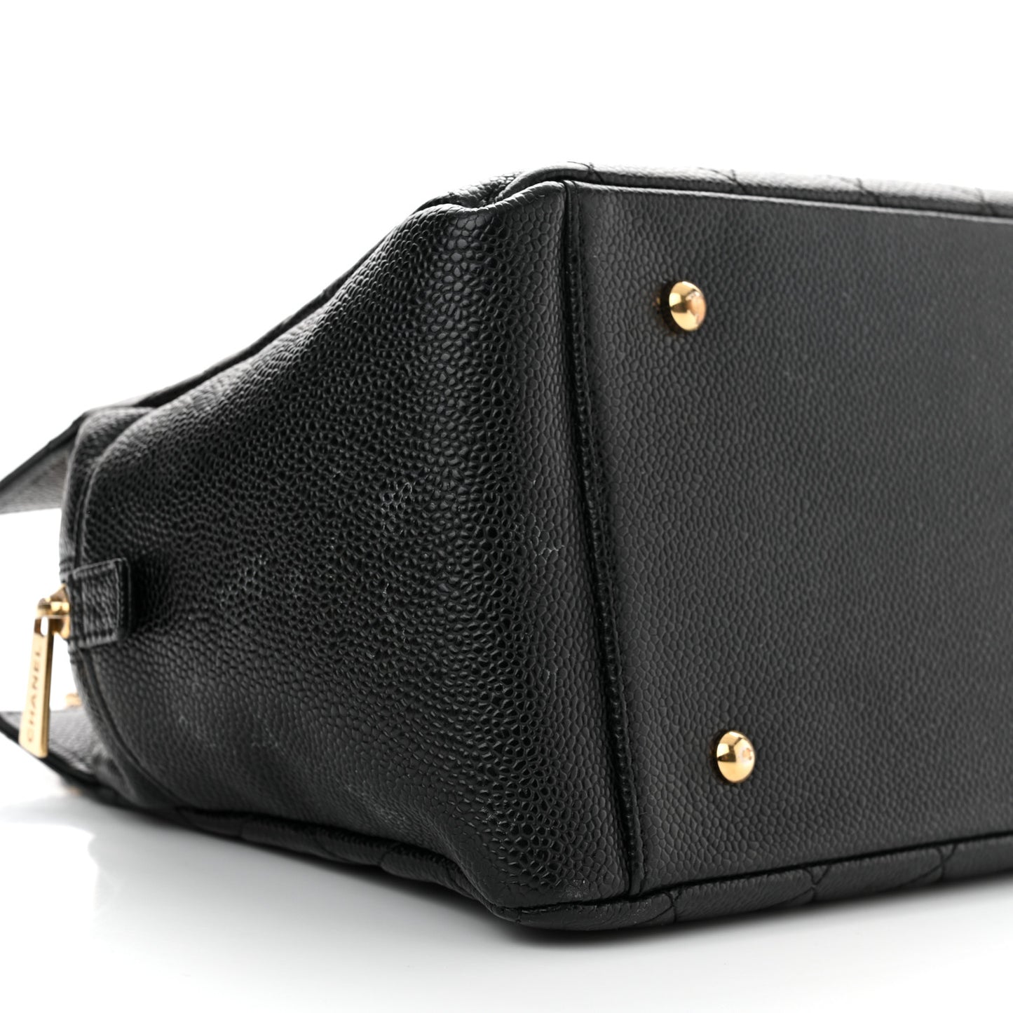 Caviar Quilted Petit Timeless Tote PTT Black