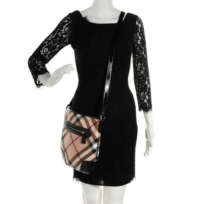 Burberry Supernova Check Small Dryden Crossbody Bag Black 2 of 11