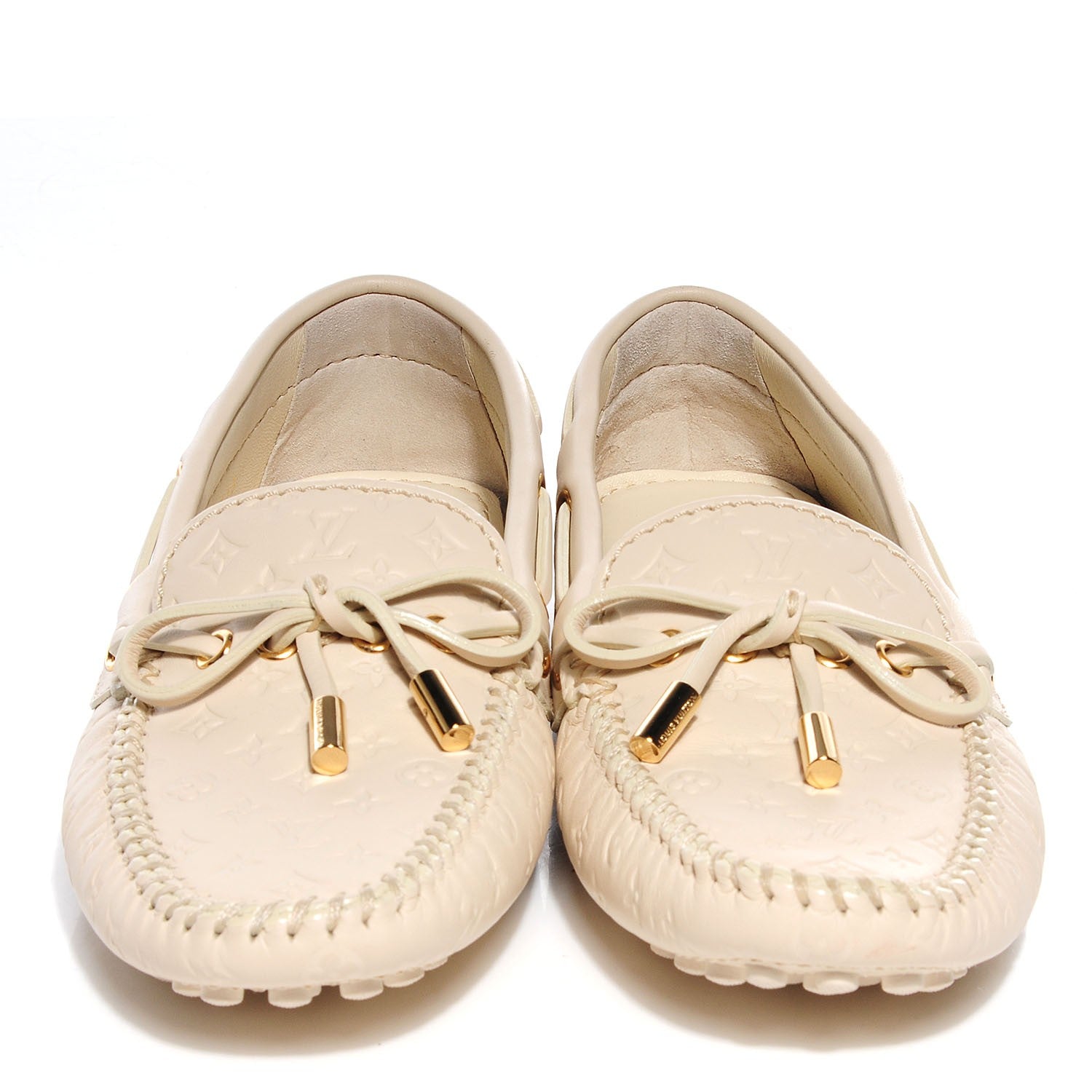 Louis Vuitton Empreinte Gloria Loafer Beige Size 37.5 2 of 6