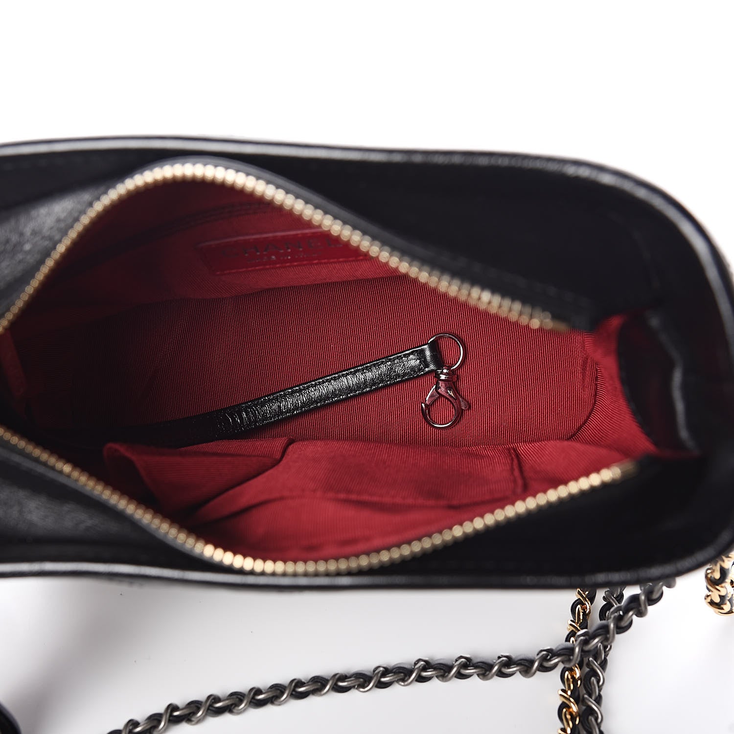 Chanel Aged Calfskin Quilted Small Gabrielle Hobo Black 5 of 10