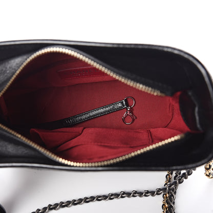 Chanel Aged Calfskin Quilted Small Gabrielle Hobo Black 5 of 10