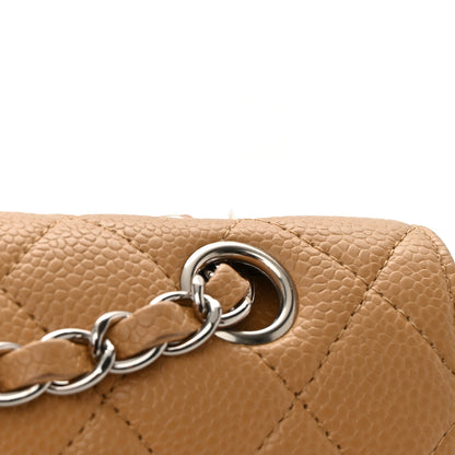 Chanel Caviar Quilted Medium Double Flap Beige 17 of 20