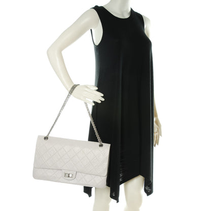 Chanel Aged Calfskin Quilted 50th Anniversary 2.55 Reissue 228 Flap White 2 of 8