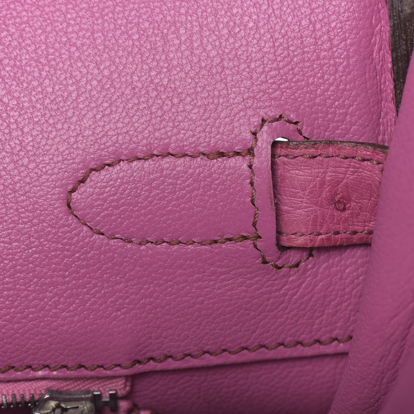 Ostrich Birkin 35 Fuchsia