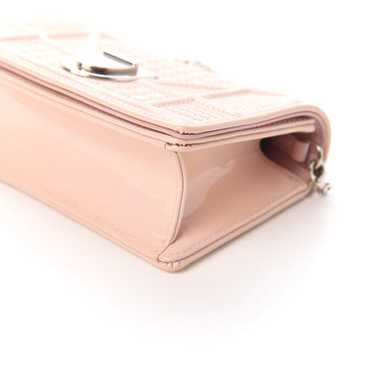 Christian Dior Patent Micro-Cannage Baby Diorama Flap Bag Rose 7 of 11