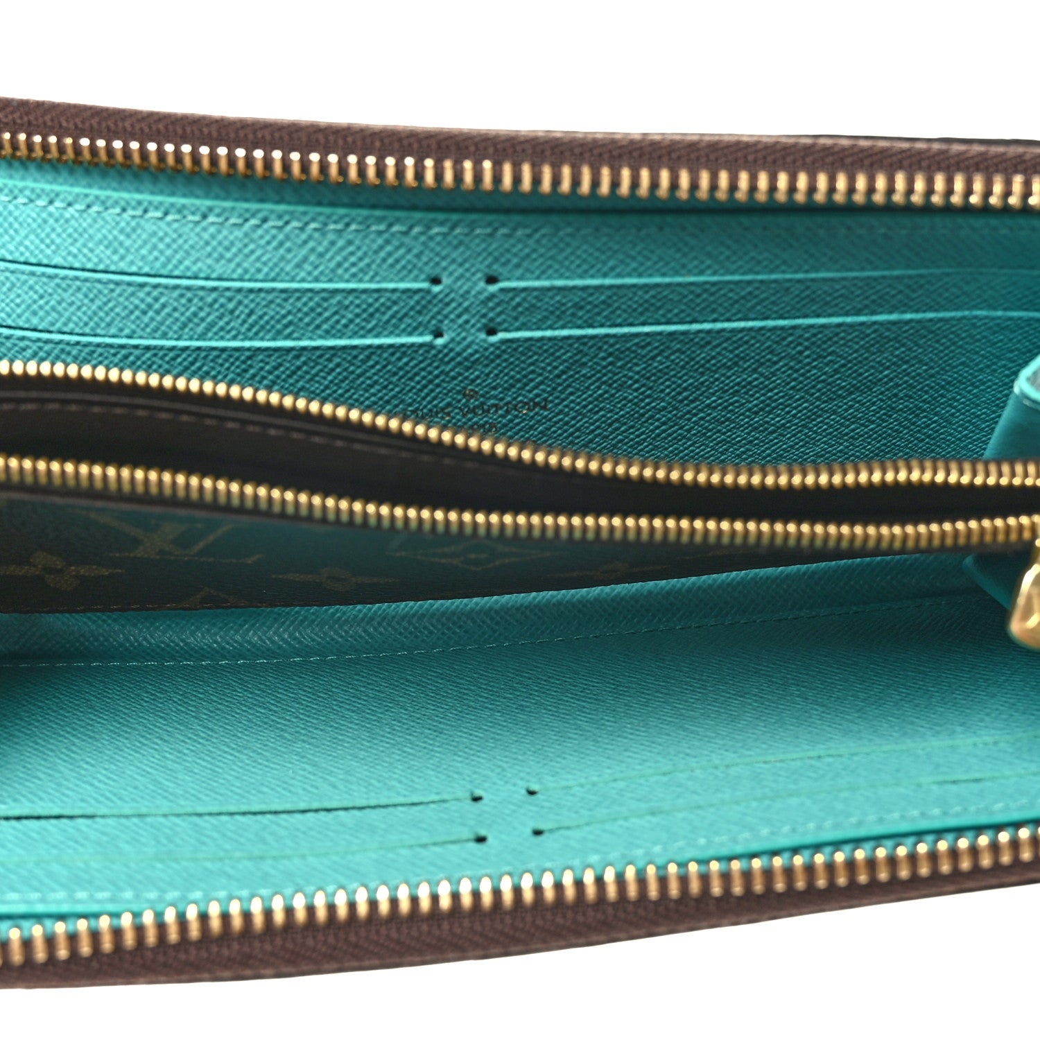 Louis Vuitton Monogram Clemence Wallet Turquoise 5 of 6