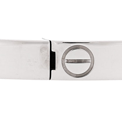 Cartier 18K White Gold Small LOVE Bracelet 19 5 of 5