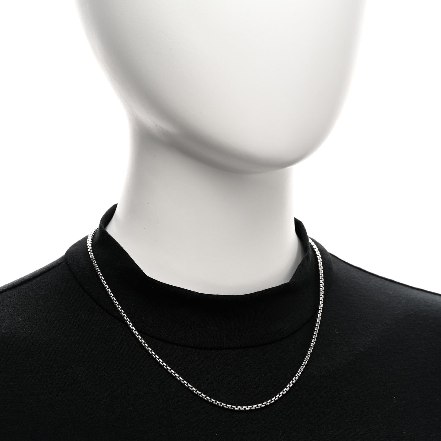 Sterling Silver 2.7mm Small Box Chain Necklace 18"