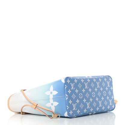 Louis Vuitton Monogram Giant By The Pool Neverfull MM Blue 4 of 9