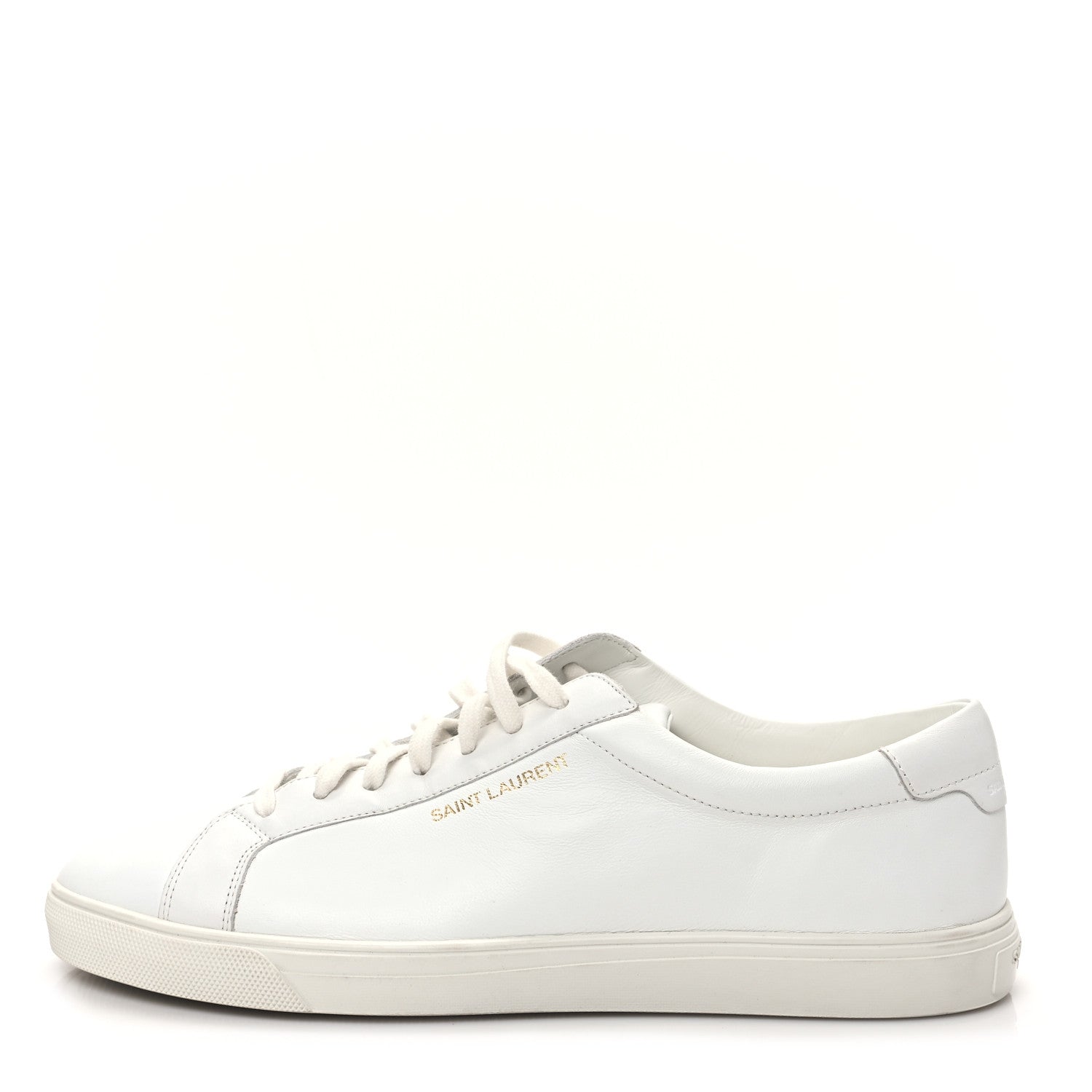 Saint Laurent Calfskin Andy Low Top Sneakers 41 Blanc Optique 1 of 10
