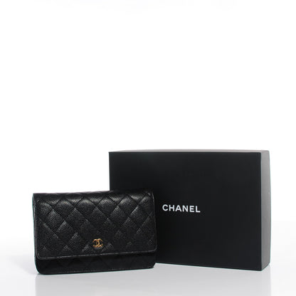 Chanel Caviar Quilted Wallet On Chain WOC Black 5 of 9