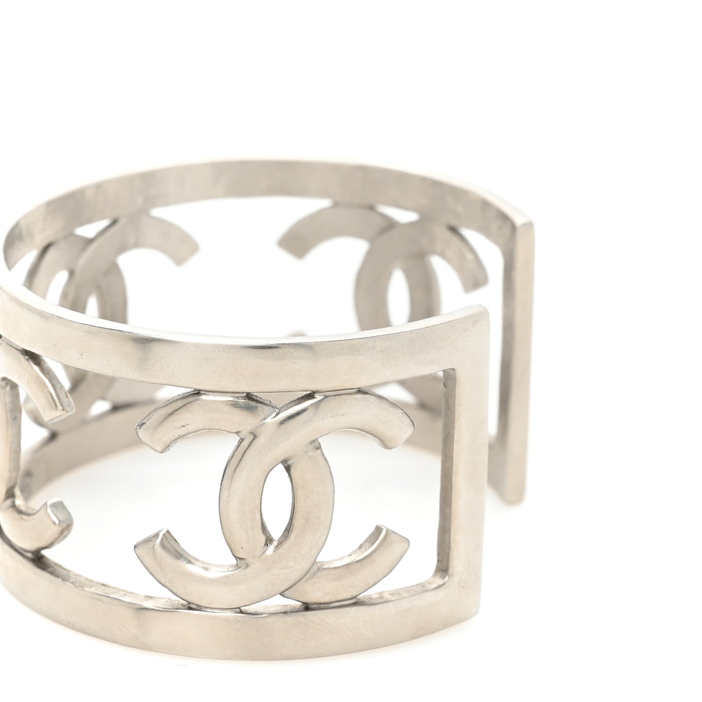 Metal Logo CC Cuff Silver