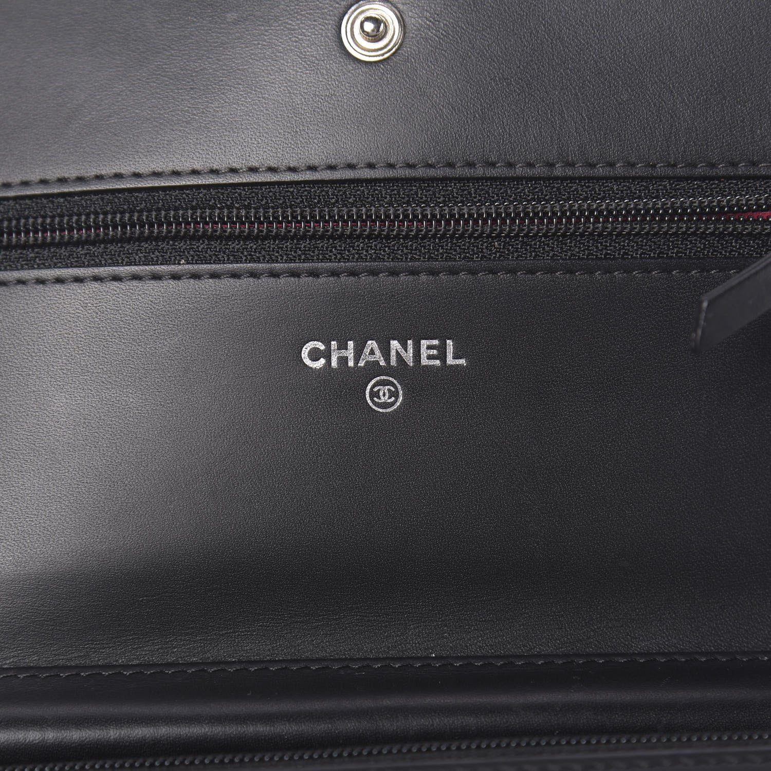 Chanel Calfskin Quilted Cambon Wallet On Chain WOC Black 6 of 23