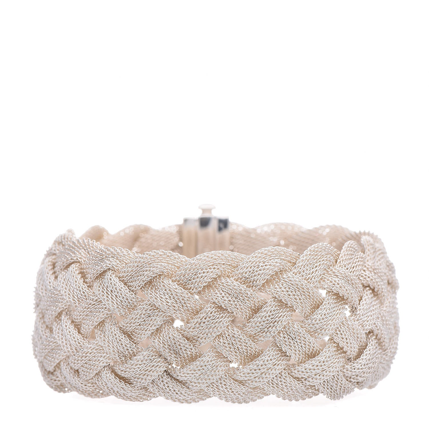 Tiffany Sterling Silver Somerset Braided Bracelet 1 of 6