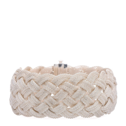 Tiffany Sterling Silver Somerset Braided Bracelet 1 of 6